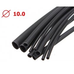 ท่อหด 10 มิล สีดำ heat shrink tube 10mm Black 1 เมตร